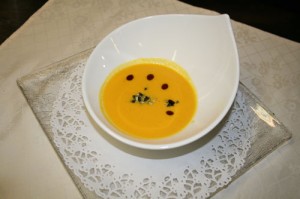 Kürbis-Ingwer-Suppe
