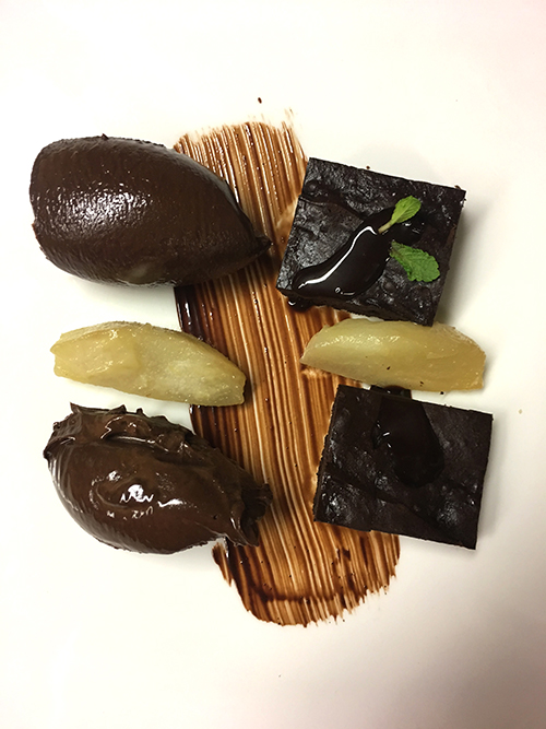 Schokolade - karamellisierte Birne - Kakao